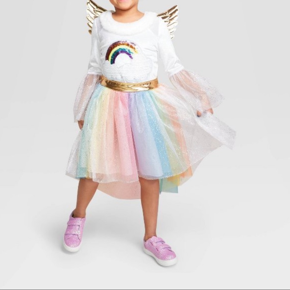 Rainbow unicorn costume